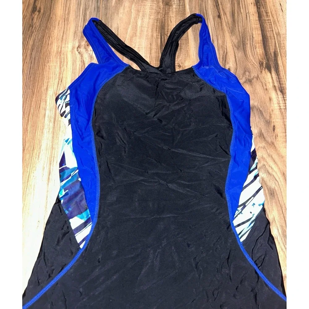 beautyin Women's Boyleg One Piece Swimsuit Racerback Athletic Bathing Suit, Larg